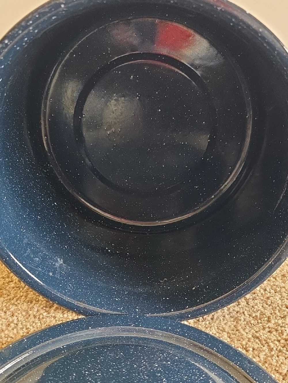 Stock Pot - Speckled Blue Enamel Stock Pot with Lid